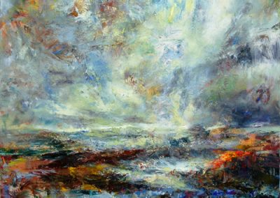 Returning Skies, 2005, acrylic/canvas, 162.56 x 182.88 cm (64 x 72 inches)