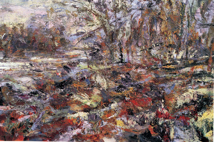 Clearing #1, 2004, acrylic on canvas, 60"x90"