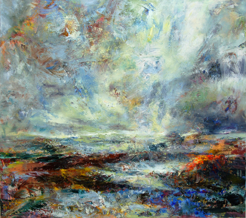 Returning Skies, 2005, acrylic/canvas, 64"x72"