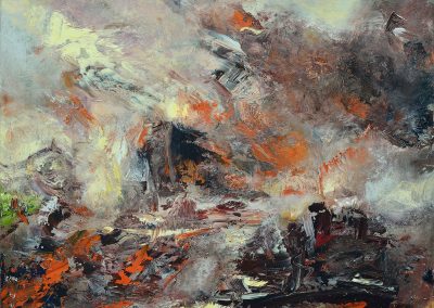 Sky Fire, 2016, acrylic/canvas, 36 x 48 ins (92 x 122 cm)