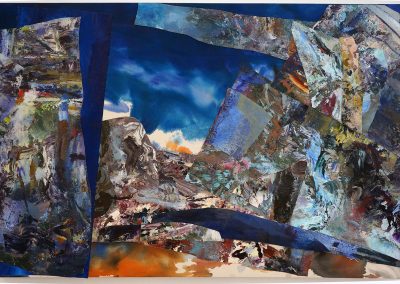 Deluge, 2014, acrylic/canvas, 60 x 90 ins (153 x 229 cm)