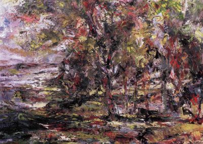 Broken Ground, Line of Trees, 2003, acrylic on canvas, 187.96 x 152.4 cm (74 x 60 inches)