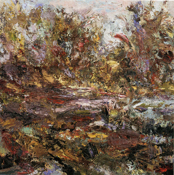 Backwater, 2004, oil on canvas, 36"x36"