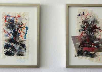 Hobbema’s Light (series of 4), mixed/paper 12 x 8 ins each (30.5 x 20cm), 2002