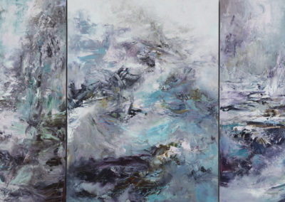 Le Passage, acrylic on canvas, 108 x 240 inches by painter Michael Smith